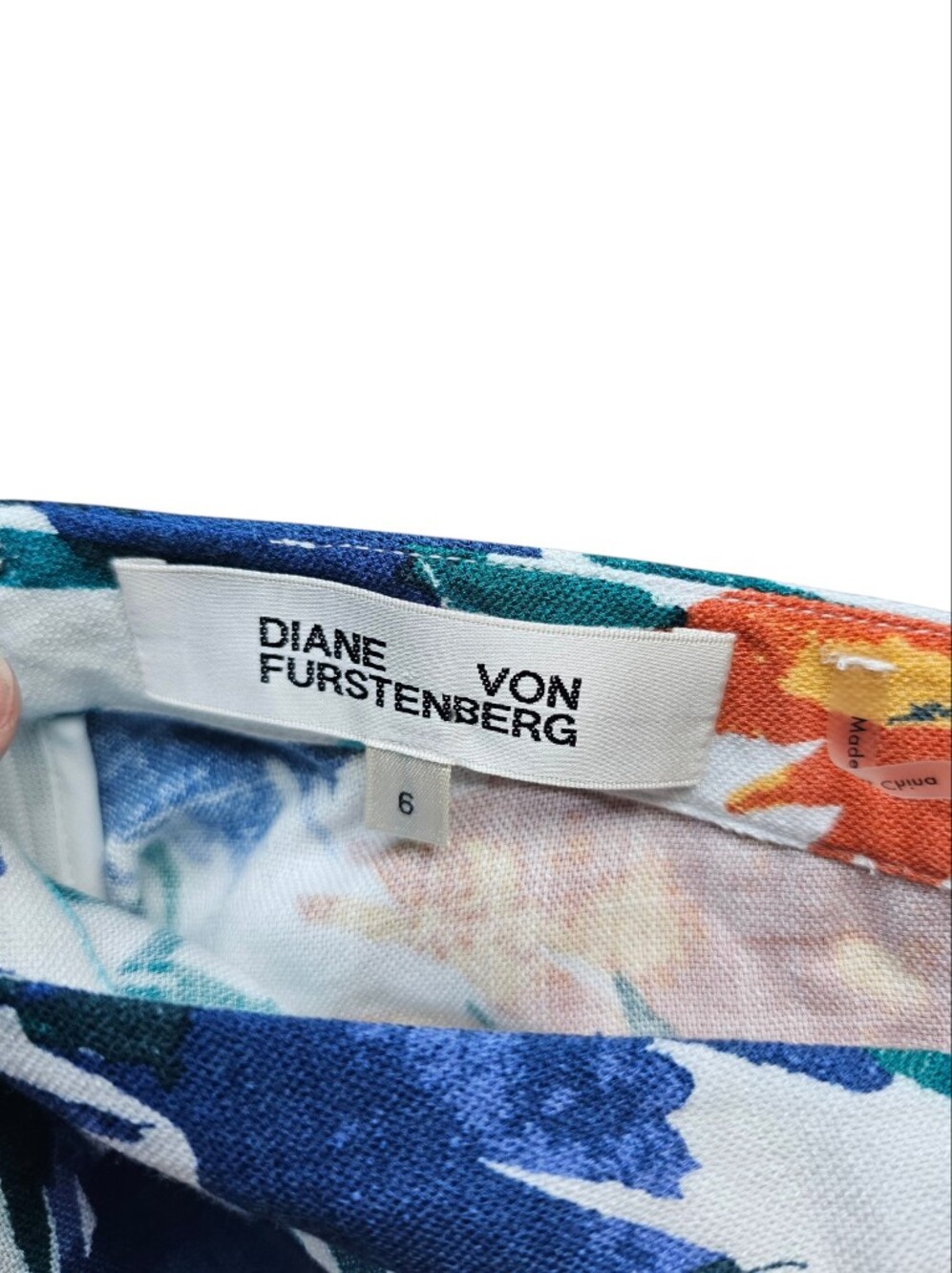 DIANE VON FURSTENBERG DVF Florencia Floral Maxi Skirt Size 6 - Picture 7 of 9